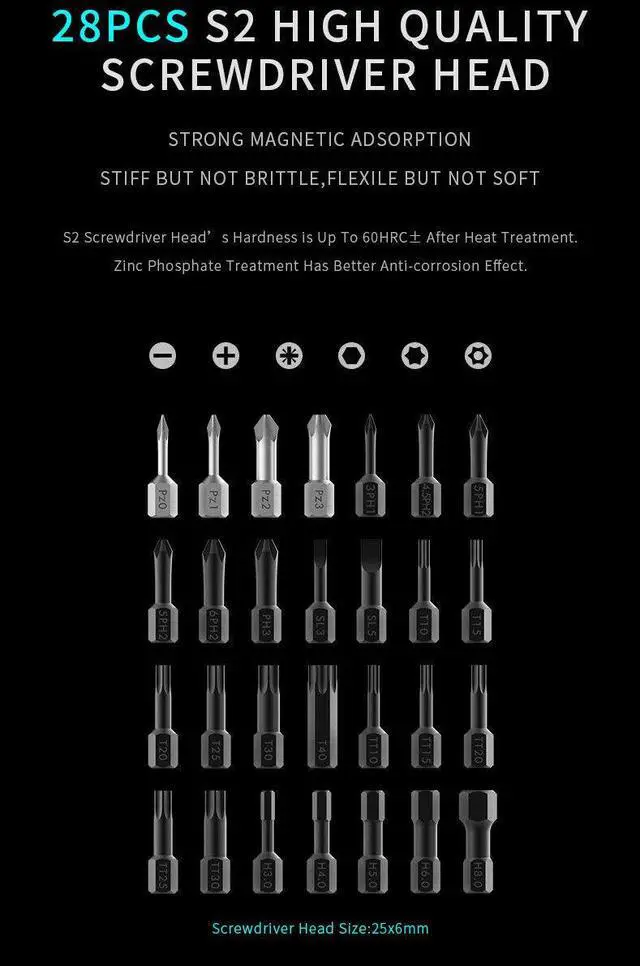 Alt view image 3 of 7 - 41PCS Repair Screwdriver Set Universal Mobile Disassembly for iPhone/Android