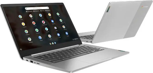 Alt view image 6 of 19 - Lenovo Chromebook 3 14" Laptop - Mediatek MT8183 - 4GB Memory - 64GB eMMC - Arctic Grey 82KN0000US