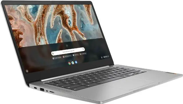 Alt view image 2 of 19 - Lenovo Chromebook 3 14" Laptop - Mediatek MT8183 - 4GB Memory - 64GB eMMC - Arctic Grey 82KN0000US