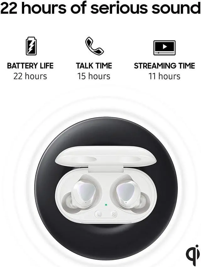 Alt view image 4 of 10 - Samsung Galaxy Buds+ True Wireless Earbud Headphones - White