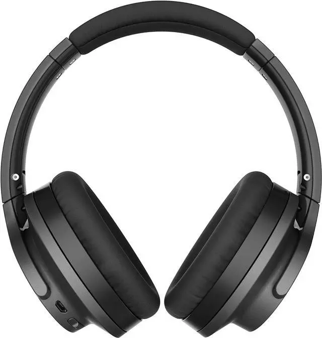 Alt view image 19 of 20 - Audio-Technica Black ATH-ANC700BTBK 3.5 mm (1/8") stereo mini-plug, L-shaped Connector QuietPoint Wireless Active Noise-Cancelling Headphones