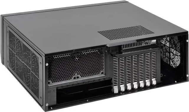 Alt view image 5 of 7 - SilverStone Technology GD09 Home Theater PC (HTPC) Computer Case with Faux Aluminum Design for ATX/Micro-ATX Motherboards, SST-GD09B