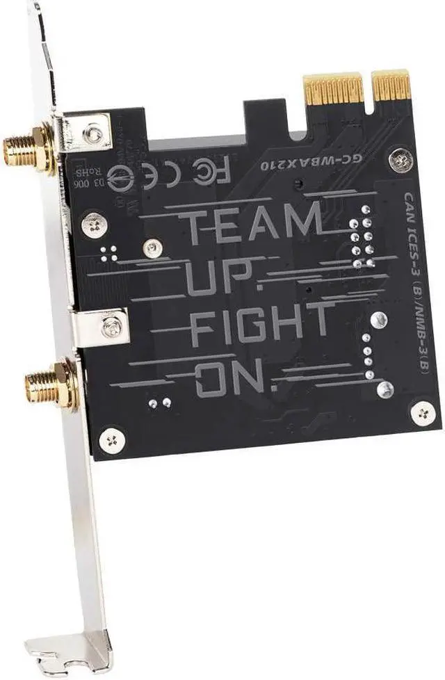 Alt view image 3 of 3 - GIGABYTE WiFi 6E GC-WBAX210 (2x2 802.11ax/ Tri-Band WiFi/Bluetooth 5.2/ PCIe Expansion Card)