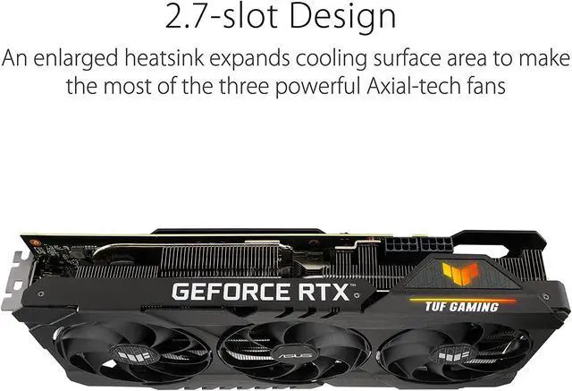 Alt view image 2 of 4 - ASUS GeForce RTX 3080 Ti TUF GAMING OC 12GB GDDR6X TUF-RTX3080TI-O12G-GAMING Video Graphic Card GPU