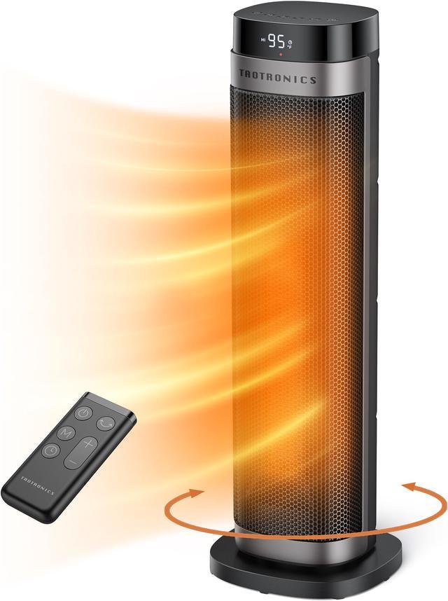 Space Heater, 1500W Electric Heater with 65° Oscillation, 12H Timer Modes  ファンヒーター