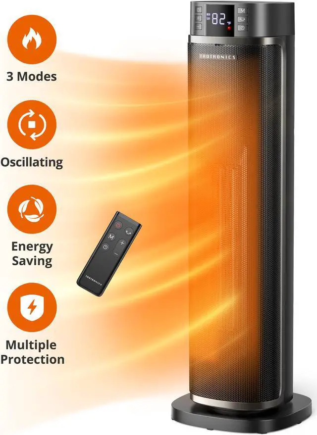 Space Heater 003 Ceramic Tower Heater with Eco Mode with Eco Mode 120V~ 60  Hz - Newegg.com
