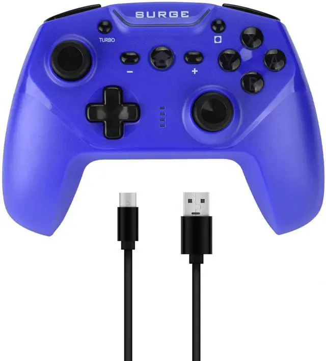Alt view image 2 of 3 - surge switchpad pro wireless controller for nintendo switch - blue - nintendo switch