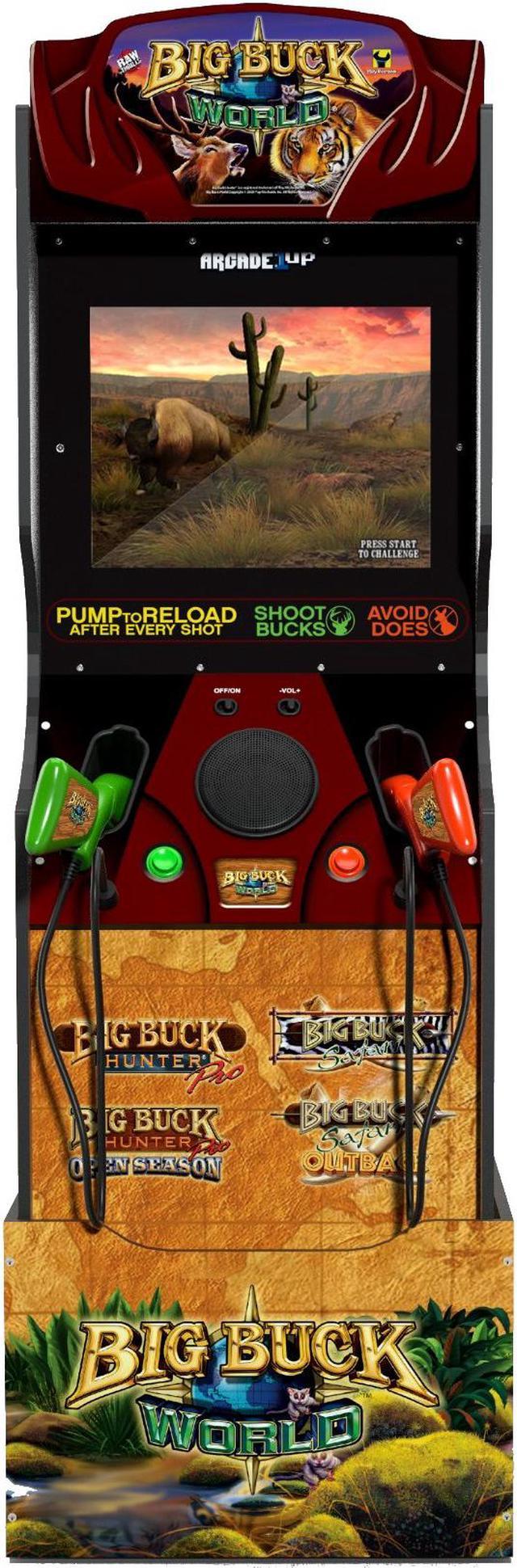 Arcade1Up Big Buck Hunter Arcade Machine with Riser & 2 Rifles