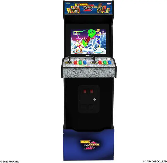 Arcade1Up Marvel Vs. Capcom 2 Arcade Game w/ Wifi, Lit Marquee & Riser ...