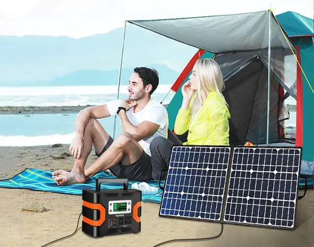 Alt view image 7 of 7 - 100W 18V Portable Solar Panel Flashfish Foldable Solar Charger with 5V USB 18V DC Output Compatible with Portable Generator Smartphones Tablets and More US in Stock Fast Shipping