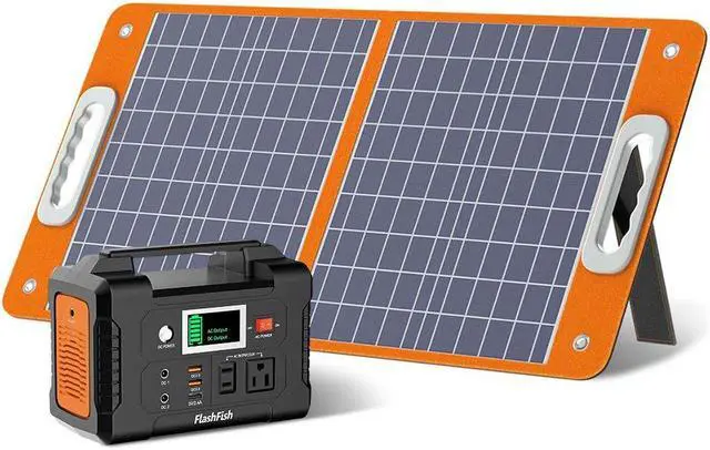Main image of 2Pack-200W Portable Power Station 40800mAh Solar Generator and 60W 18V Solar Panel  Compatible with Portable Generator, Smartphones, Tablets US in Stock Fast Shipping