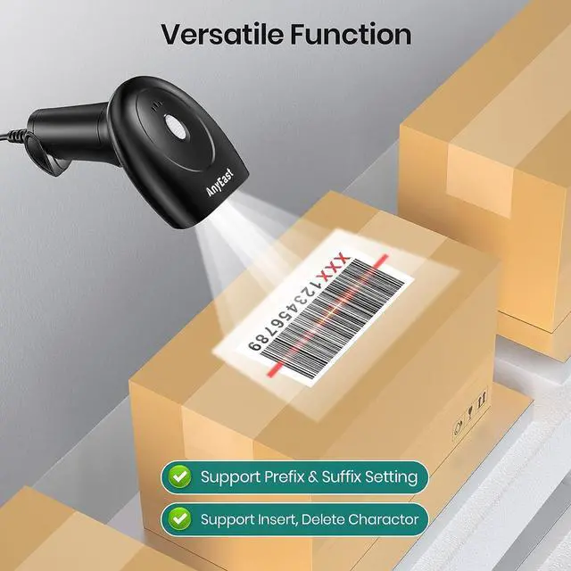 Alt view image 3 of 7 - USB Wired 2D Barcode Scanner Handheld CCD 1D QR Bar Code Image Screen Scanner