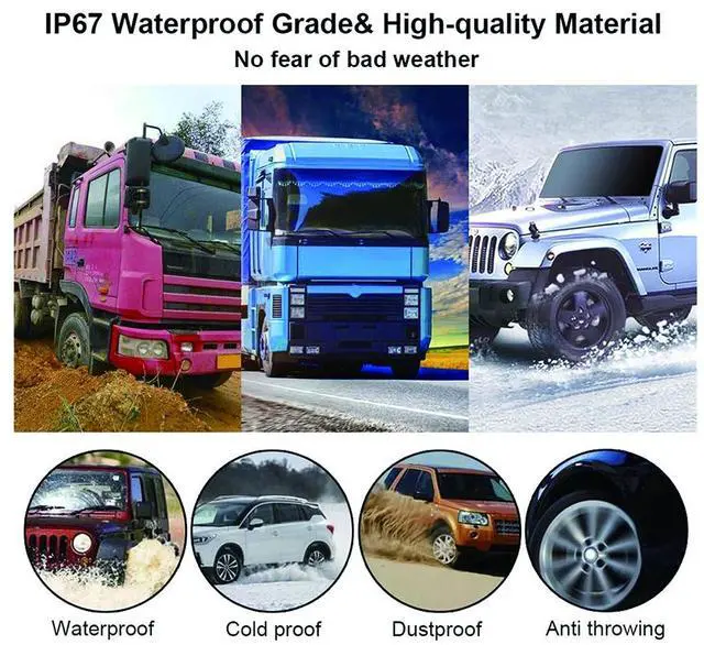 Alt view image 3 of 6 - Wireless Car Solar Power TPMS Tire Pressure Monitoring System 6 External Sensors