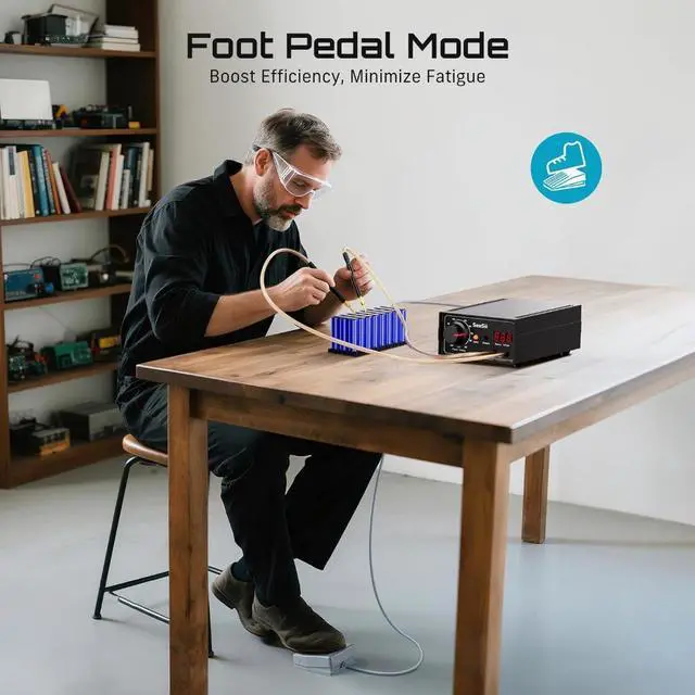 Alt view image 4 of 7 - 8000W Portable Foot Pedal Spot Welder for 18650 Battery Welding Machine DIY Kit