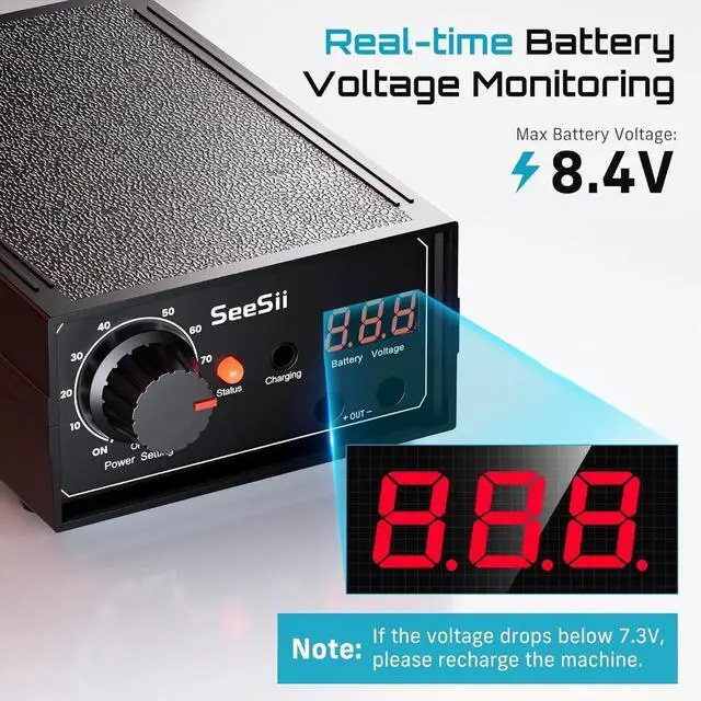 Alt view image 2 of 7 - 8000W Portable Foot Pedal Spot Welder for 18650 Battery Welding Machine DIY Kit