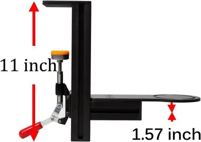 Alt view image 5 of 5 - MEZA MOUNT-Set of 2 Desk Mounts Compatible with Thrustmaster HOTAS Warthog Joystick and Throttle 
 with All Installation Bolts & Install Manual