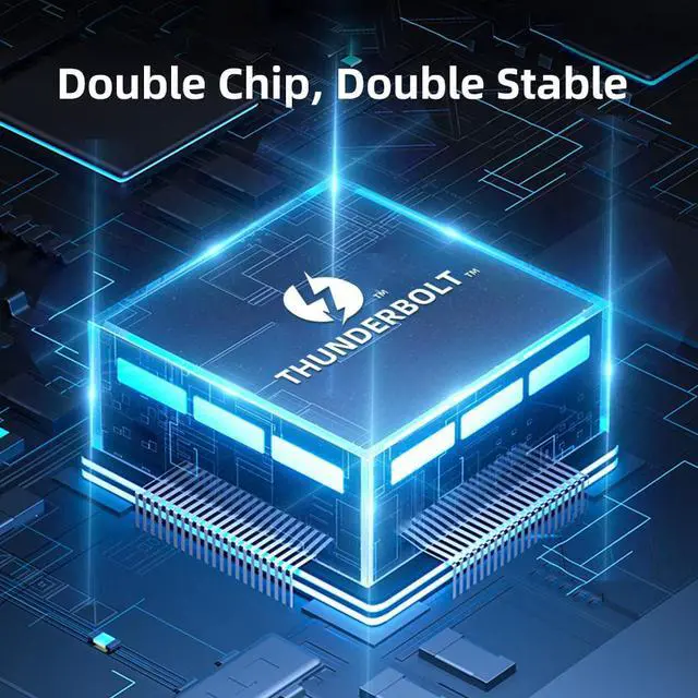 Alt view image 5 of 7 - ACASIS 40Gbps M.2 NVMe SSD Enclosure, Compatible with Thunderbolt 4/3, USB 4.0/3.2/3.1/3.0/2.0, Tool Free, TBU401