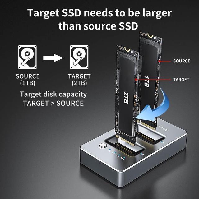 ACASIS NVMe M.2 Duplicator Dual-Bay Offline Clone USB C to NVME