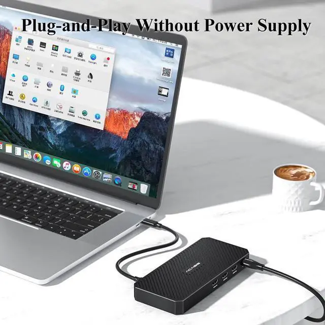 Alt view image 5 of 7 - Acasis 40Gbps Thunderbolt 3 Quad HDMI Channel Video Capture Card Plug and Play Compatible with MAC OS,Window, AC-TV004