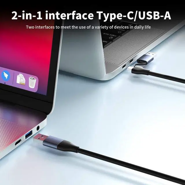 Alt view image 3 of 7 - ACASIS USB 3.0 to Dual HDMI 4K 60Hz display adapter with Displaylink for M1 M2 Chip ,Docking Station for 2 Monitors MacBook Pro, iMac,with USB C or Thunderbolt, SW-2202