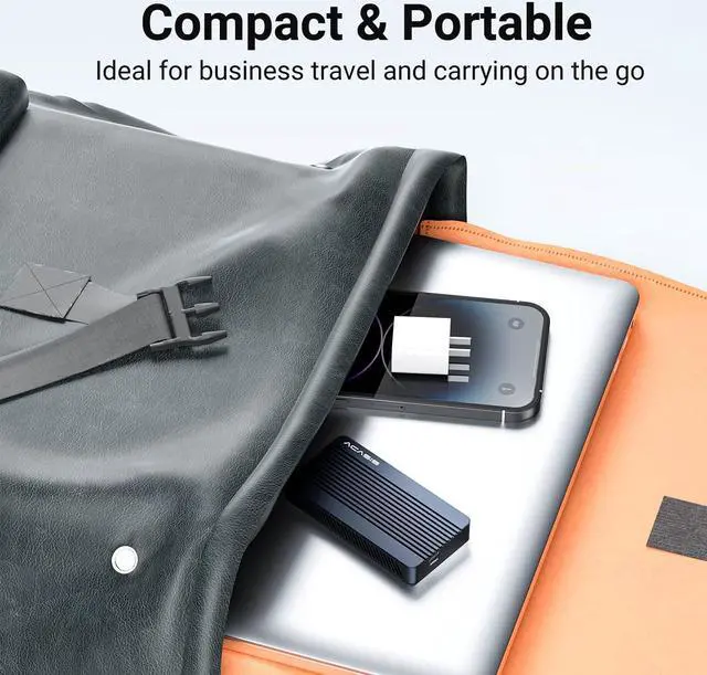 Alt view image 6 of 7 - ACASIS 40Gbps Tool-free M.2 NVMe SSD Enclosure, Upgraded Sturdy 8TB USB-C Aluminum External Hard Drive, Support 2280 B+M M-Key PCIe, Compatible with USB4/3.2/3.1/3.0/2.0,TBU405M1