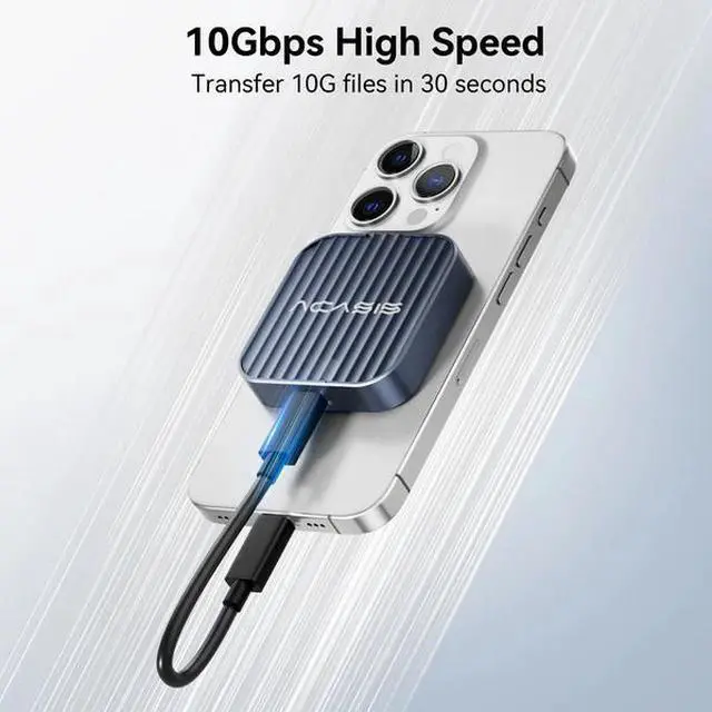 Alt view image 3 of 7 - Acasis USB-C Magnetic M.2 2230 NVMe SSD Case for iPhone 15 Series