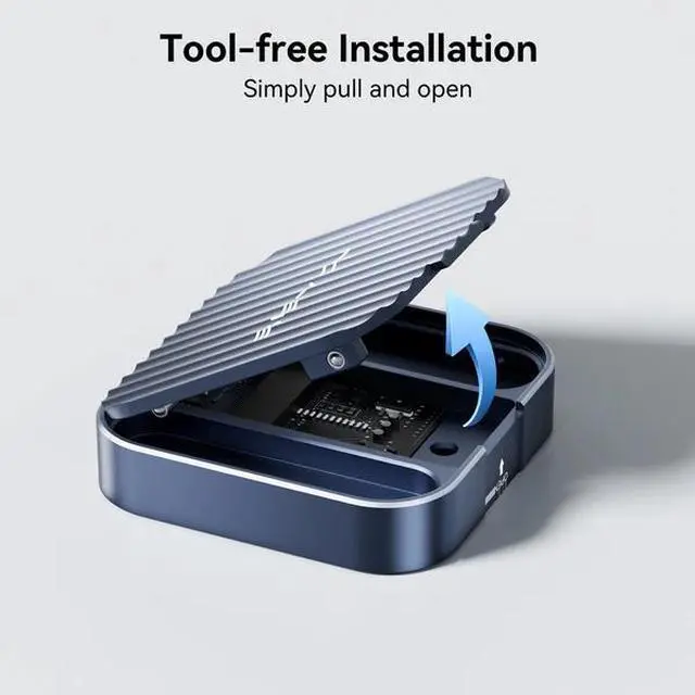 Alt view image 4 of 7 - Acasis USB-C Magnetic M.2 2230 NVMe SSD Case for iPhone 15 Series