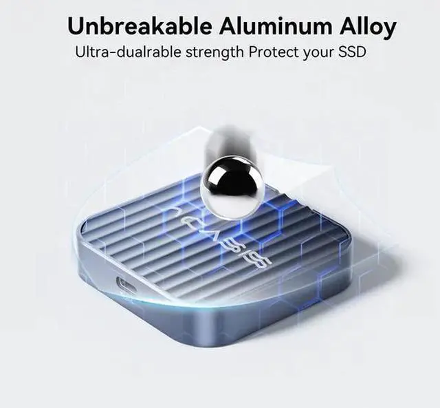 Alt view image 7 of 7 - Acasis USB-C Magnetic M.2 2230 NVMe SSD Case for iPhone 15 Series