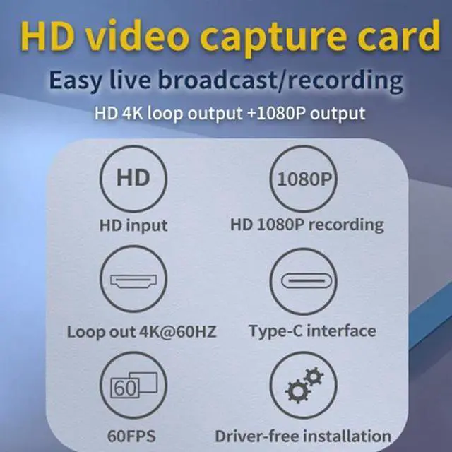Alt view image 5 of 7 - Acasis 4K 30Hz HDMI Loopout HD Video Capture Card for Live Streaming