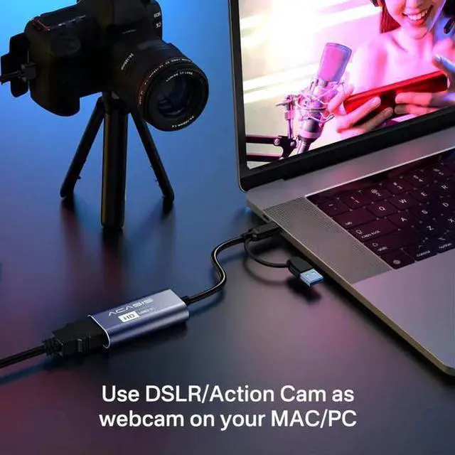 Alt view image 5 of 7 - Acasis 4K 30Hz HDMI HD USB-A/C Switch Video Capture Card 1080P 60FPS