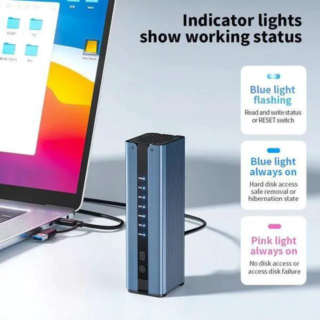 Alt view image 7 of 7 - ACASIS NVMe Cloner,  Dual-Bay Offline Clone with Cooling Fan, M.2 Duplicator Tool-less installation, 10Gbps NVME M.2 Duplicator for NVMe SSDs PCIe Size 2230/2242/2260/2280 (8TB Capacity)