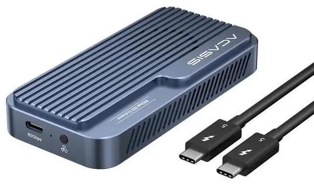 Main image of ACASIS 80Gbps M.2 NVMe SSD Enclosure, with Cooling Fan, Compatible with Thunderbolt5/USB4 V2.0, Back Compatible with Thunderbolt4/3/USB4 V1.0, USB3.2/3.1/3.0, Support SSD B+M M-Key (TB501 Pro)