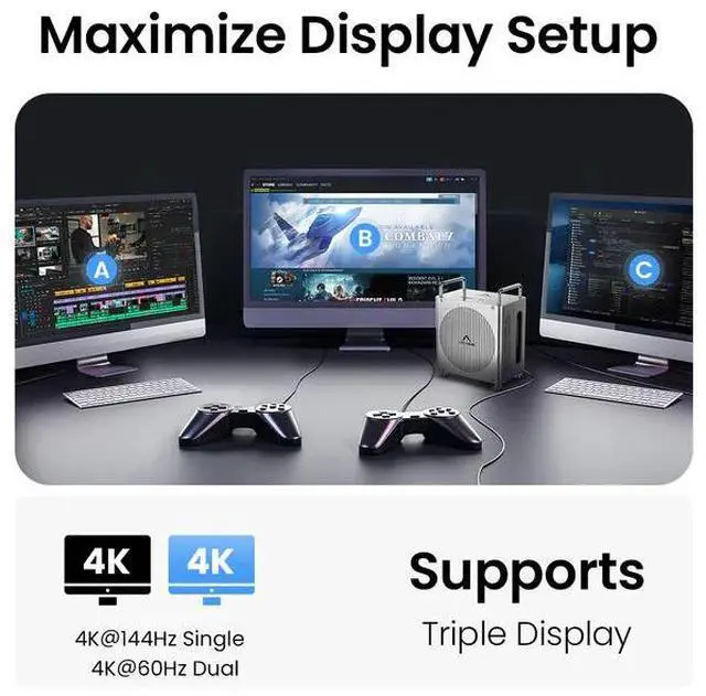 Alt view image 5 of 7 - Acasis Mac mini M4 Workstation 8-in-1 Dual SSD 40Gbps Dock