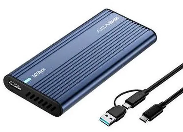 Main image of Acasis 20Gbps Tool-Free M.2 NVMe SATA SSD Enclosure
