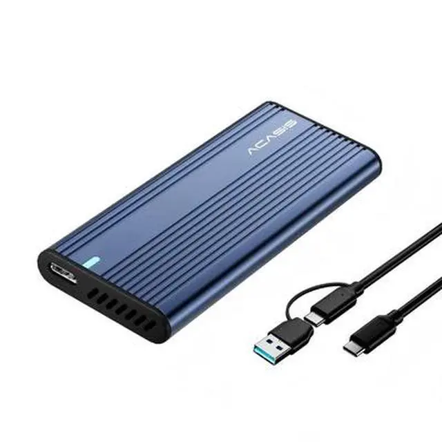 Alt view image 4 of 4 - Acasis 20Gbps Tool-Free M.2 NVMe SATA SSD Enclosure