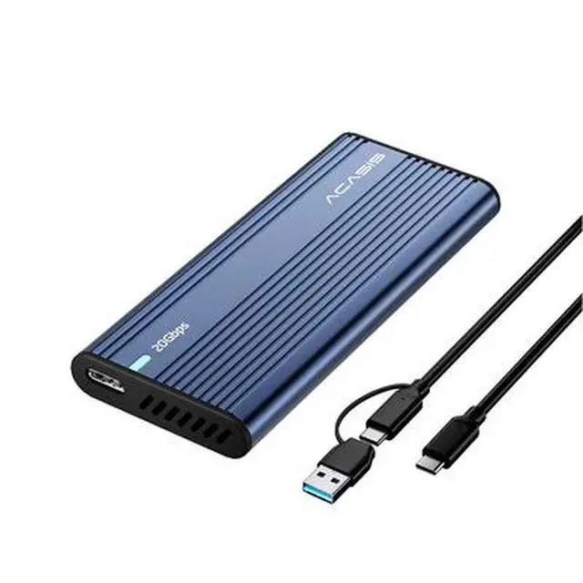 Alt view image 3 of 4 - Acasis 20Gbps Tool-Free M.2 NVMe SATA SSD Enclosure