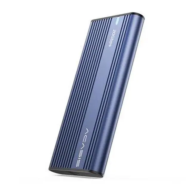 Alt view image 2 of 4 - Acasis 20Gbps Tool-Free M.2 NVMe SATA SSD Enclosure