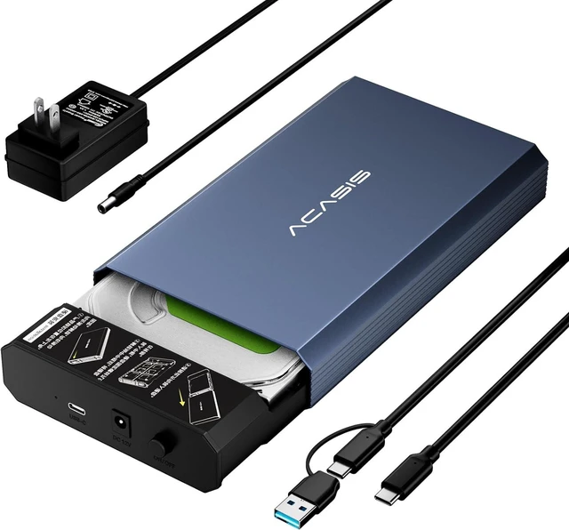 Main image of ACASIS 6Gbps Hard Drive Enclosure for 3.5/2.5In SATA SSD/HDD Aluminum Shell