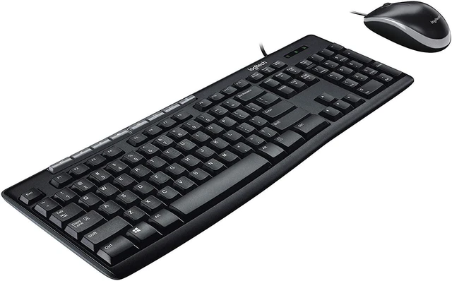 Alt view image 4 of 7 - MK200 Full Size Wired Keyboard and Mouse Combo with Media Keys