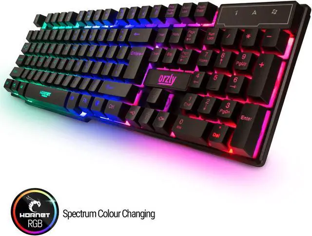 Alt view image 3 of 7 - Gaming Keyboard and Mouse and Mouse pad and Gaming Headset, Wired LED RGB Backlight Bundle for PC Gamers and Xbox and PS4 Users - 4 in 1 Edition Hornet RX-250