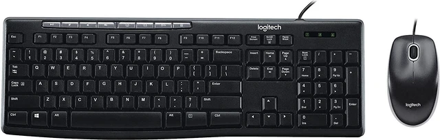 Main image of MK200 Full Size Wired Keyboard and Mouse Combo with Media Keys