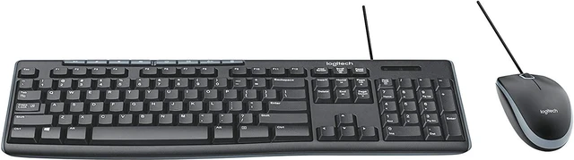 Alt view image 2 of 7 - MK200 Full Size Wired Keyboard and Mouse Combo with Media Keys