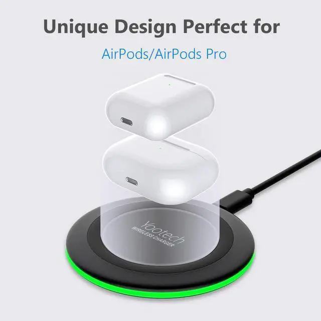 Alt view image 3 of 6 - Wireless Charger 10W Max Wireless Charging Pad with Quick Adapter Compatible with iPhone 14/14 Plus/14 Pro/14 Pro Max/13/13 Mini/SE 2022/12/11/X/8 Samsung Galaxy S22/S21/S20 AirPods Pro 2