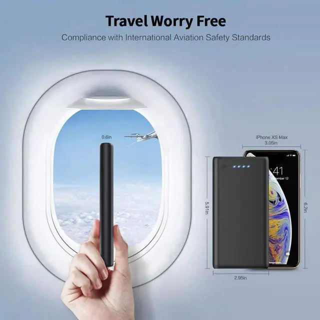 Alt view image 3 of 6 - Portable Charger Power Bank 26800mah,Ultra-High Capacity Safer External Cell Phone Battery Pack,2 USB Output High Speed Charging Power bank Compatible with iPhone 15/14/13/12/11 Samsung Android LG etc