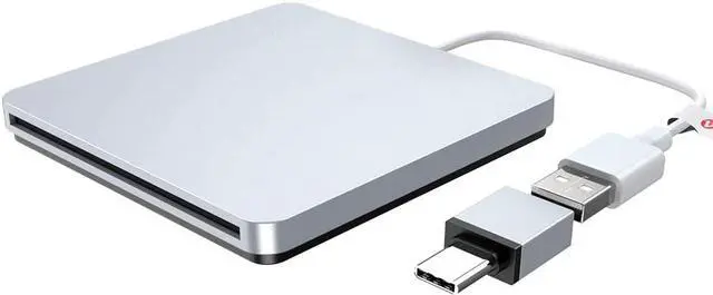 Main image of External CD DVD Drive USB Type C Burner Slot-in Portable Ultra Slim CD RW Drive Burner Superdrive Compatible for MacBook Pro Air iMac Laptop Notebook