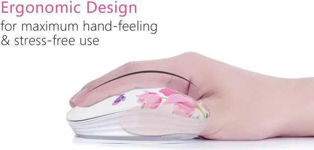 Alt view image 6 of 6 - Wireless Mouse with Nano Receiver for PC, Laptop, Notebook, Computer, MacBook, Less Noise, Portable Mobile Optical Mice