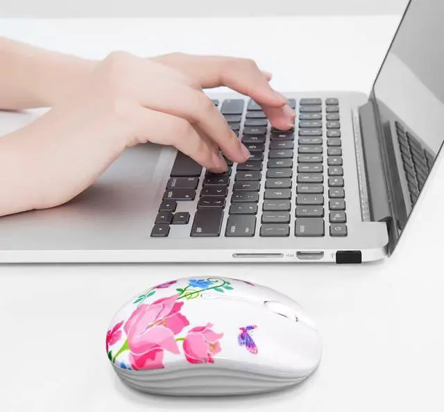 Alt view image 4 of 6 - Wireless Mouse with Nano Receiver for PC, Laptop, Notebook, Computer, MacBook, Less Noise, Portable Mobile Optical Mice