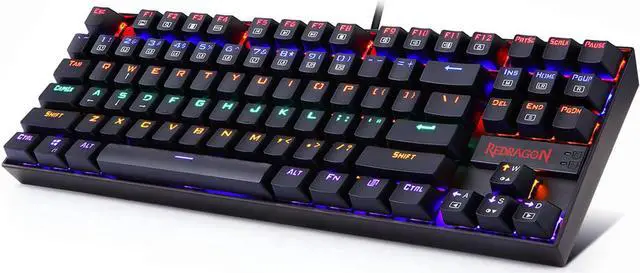 Main image of K552 Mechanical Gaming Keyboard 87 Key Rainbow LED Backlit Wired with Anti-Dust Proof Switches for Windows PC (Black Keyboard, Red Switches)