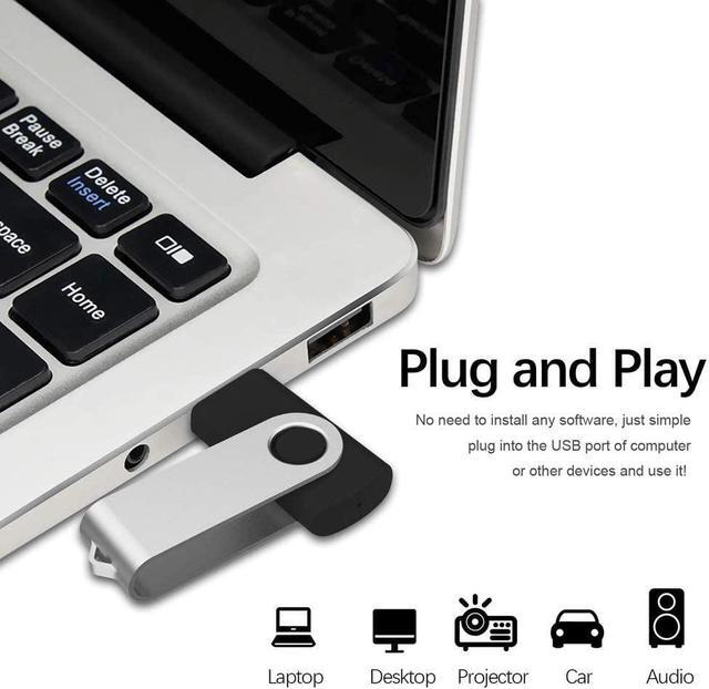 Alt view image 6 of 7 - 32GB USB Flash Drive Memory Stick Thumb Drive Black
