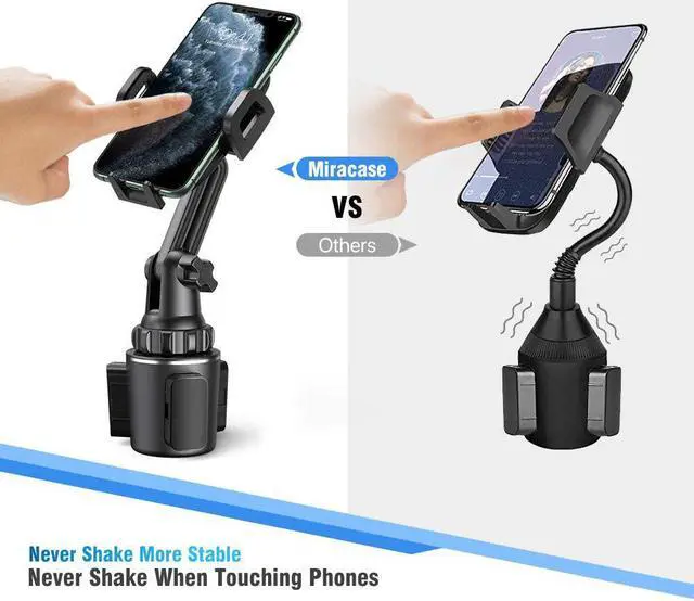Alt view image 2 of 6 - Cup Holder Phone Mount for Car Universal Phone Holders for Your Car Long Neck Adjustable Car Cup Cell Phone Mount for iPhone  Google and All 4.0-7.0 inches Smartphones